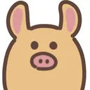 cute aardvark sticker app icon