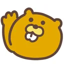 cute beaver sticker app icon
