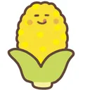 cute corn sticker app icon