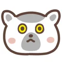 cute lemur sticker app icon