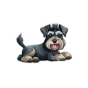 Cute Schnauzers Stickers app icon