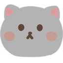 cute shorthair sticker app icon