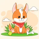 Lucky Dog Animated Stickers app icon