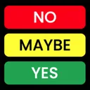 NoMaybeYes app icon