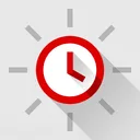 Red Clock - Weather & Alarm app icon