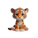 Sad Tiger Cub Stickers app icon