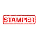 stamper ~ rubber stamp rejected sticker pack app icon