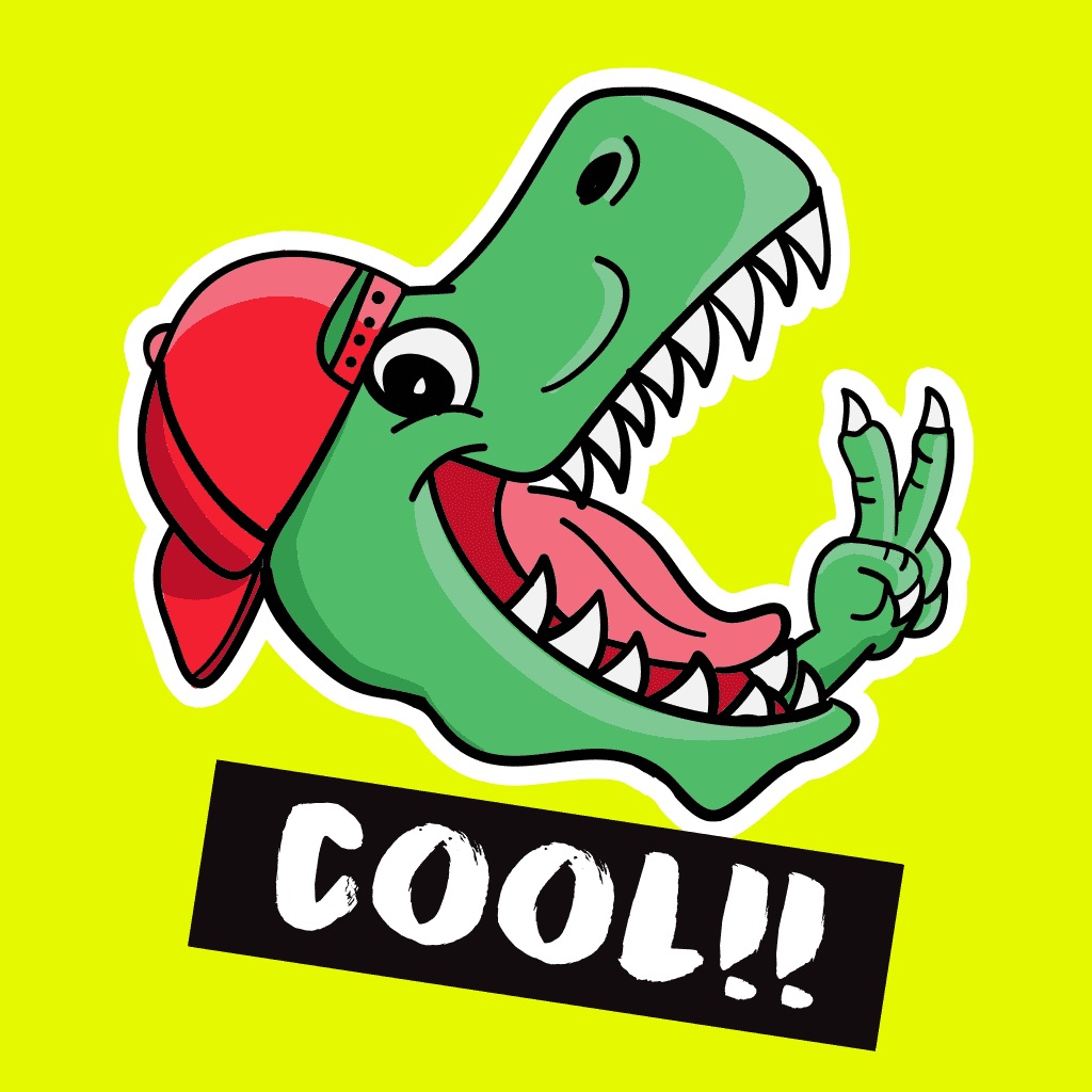 Dinosaur: Animated Stickers app icon captured 2026-08-14