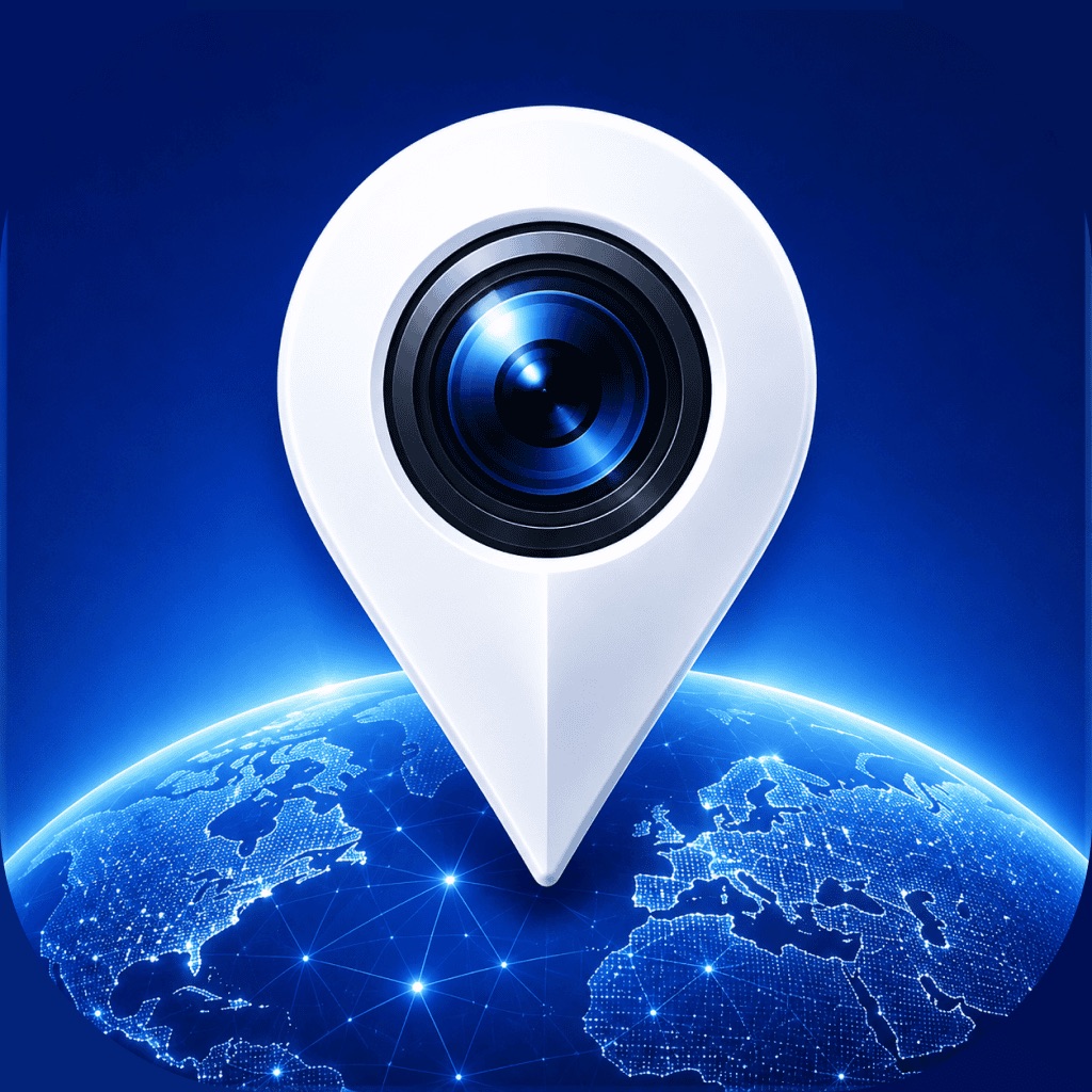 GlobeScope: GPS Map Camera app icon captured 2026-08-11