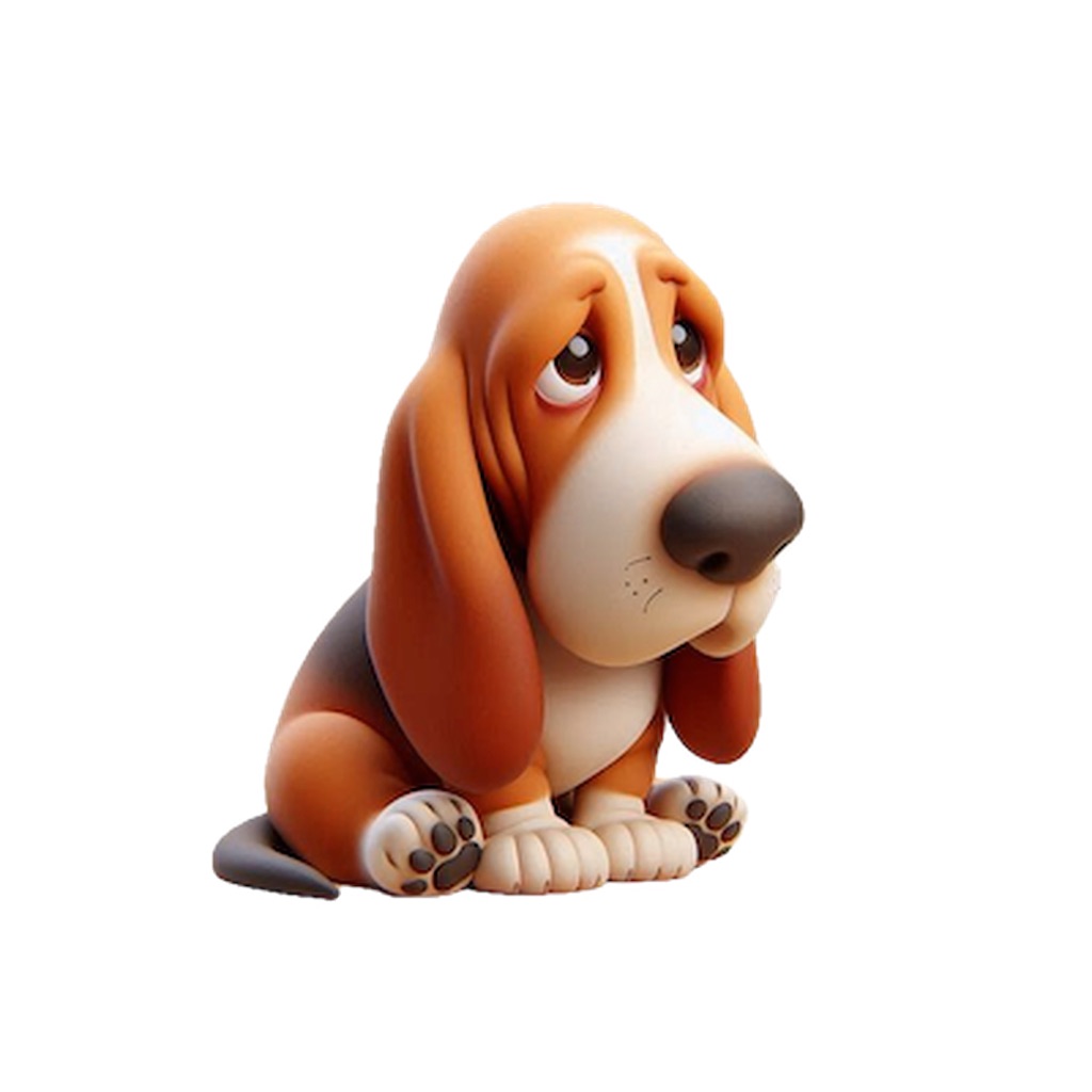 Sad Basset Hound Stickers app icon captured 2026-08-11