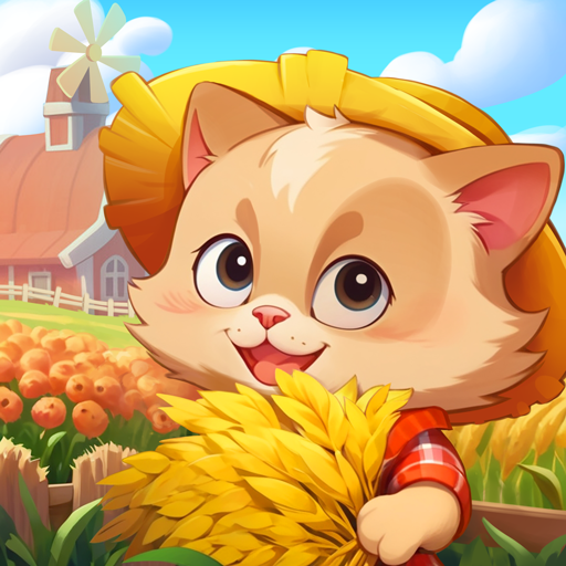 Meow Town – Fazenda de Gatos Google Play icon captured 2026-08-16