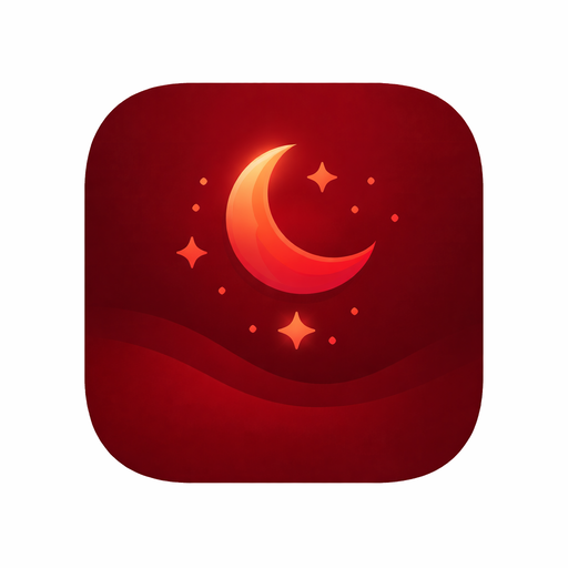Red Screen Night Filter Google Play icon captured 2026-08-12
