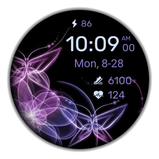 WaTchG008: Digital watch face Google Play icon captured 2026-08-12