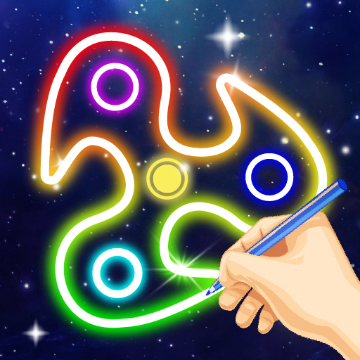 Glow Spinner: Finger Draw Art Google Play icon captured 2026-08-12