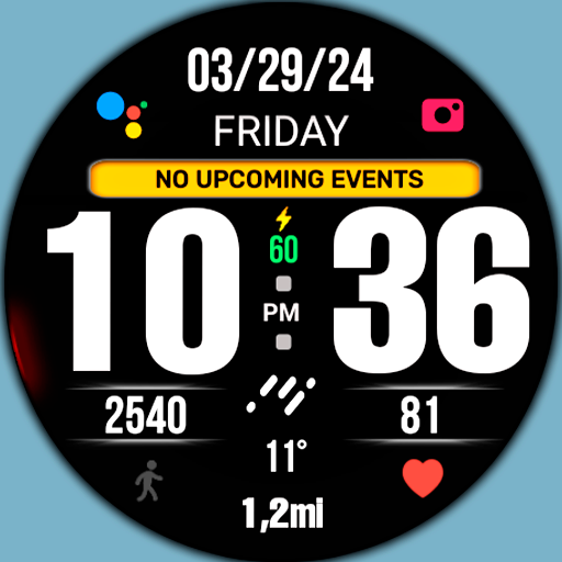 BIG 24 Digital Watchface Google Play icon captured 2026-08-12