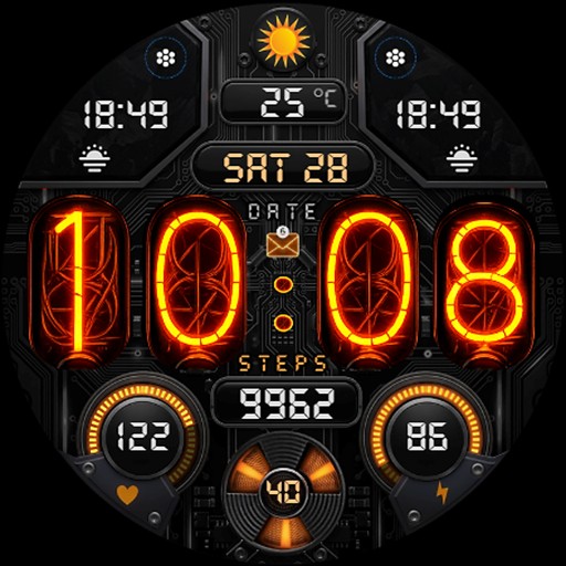 Nixie Digital - Wear OS Face Google Play icon captured 2026-08-11