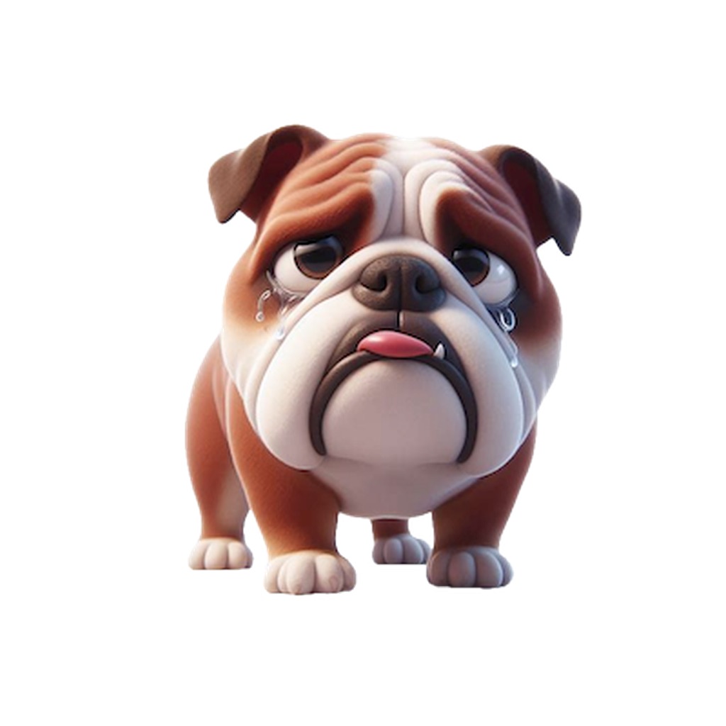 Sad Bulldog Stickers app icon