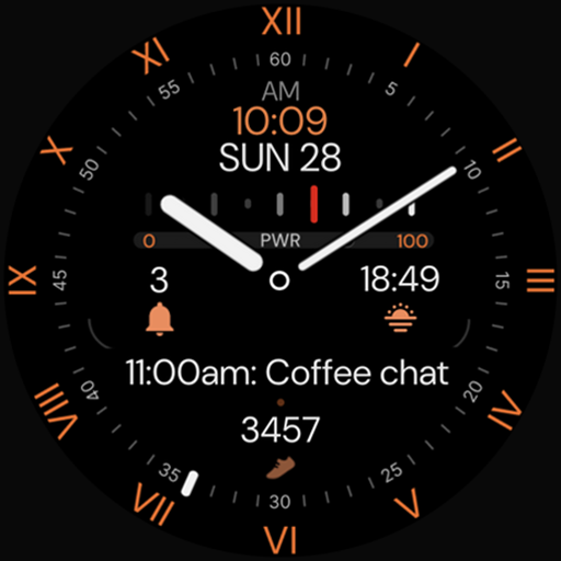 Minimal Black v32 Watch Face Google Play icon captured 2026-08-13