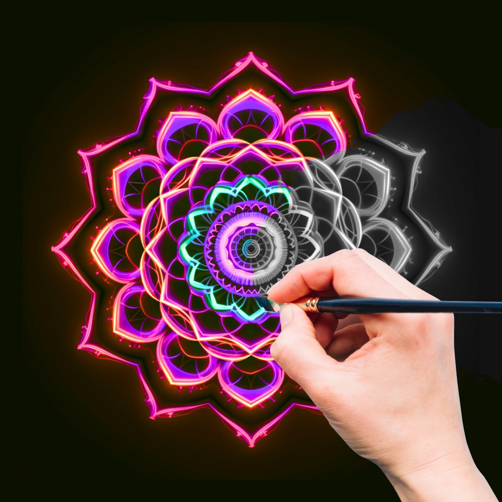 Doodle Magic: Glow Art Drawing app icon captured 2026-08-11
