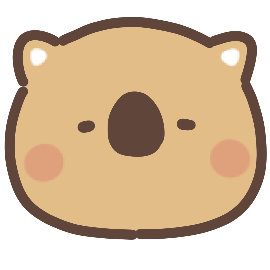 cute wombat sticker app icon captured 2026-08-14