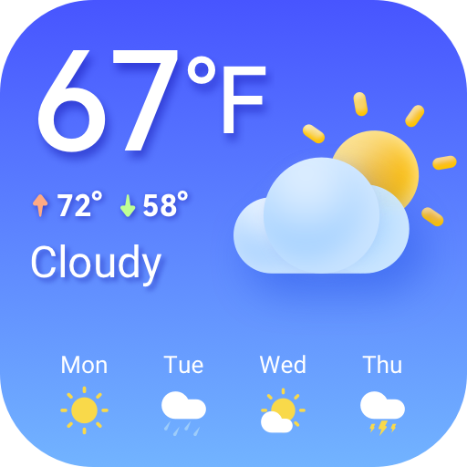 Weather Forecast & Live Radar Google Play icon captured 2026-08-12