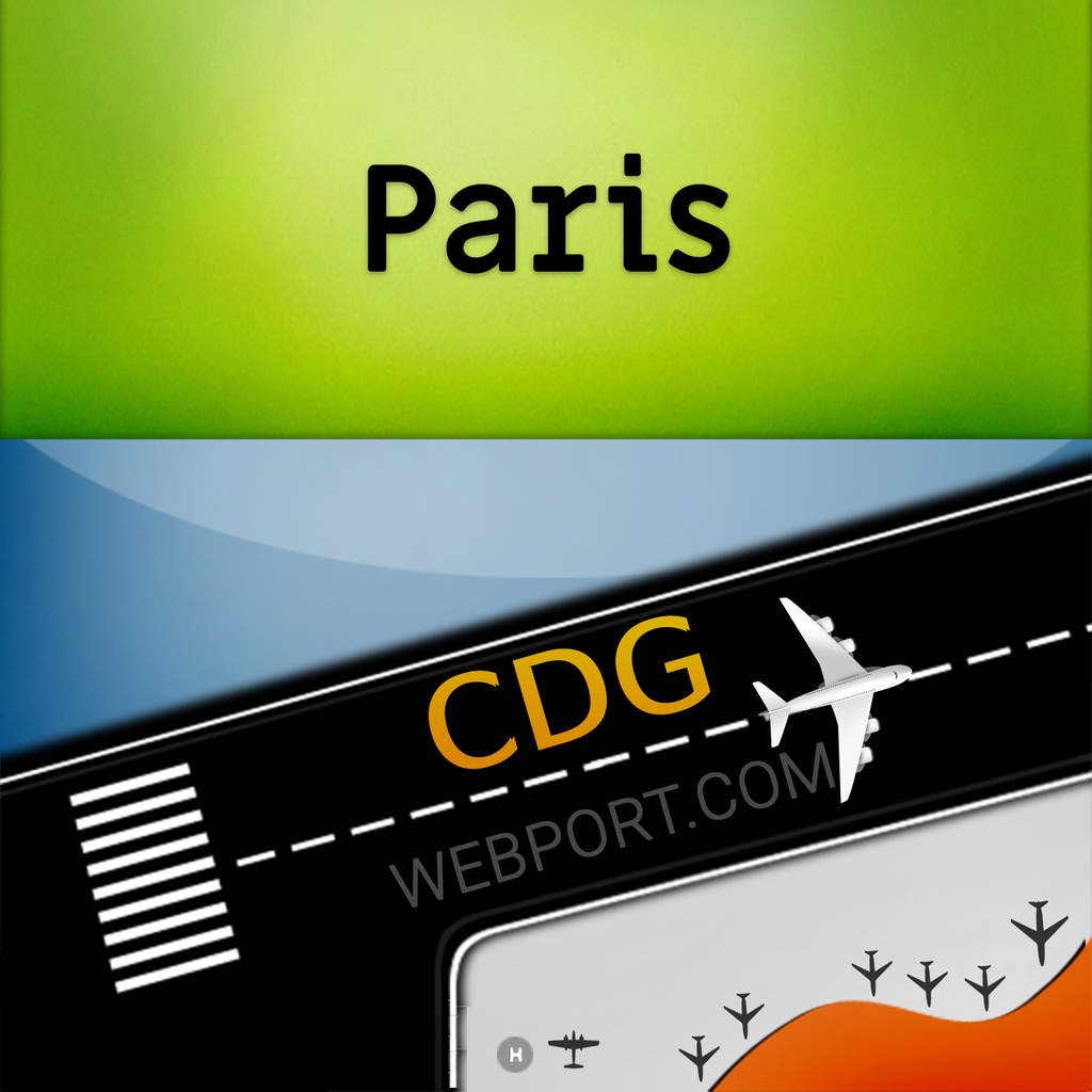 Paris Airport CDG Info + Radar app icon captured 2026-08-13