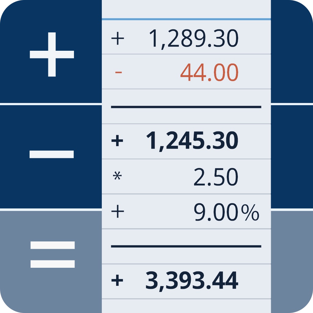 CalcTape Paper Tape Calculator app icon captured 2026-08-11