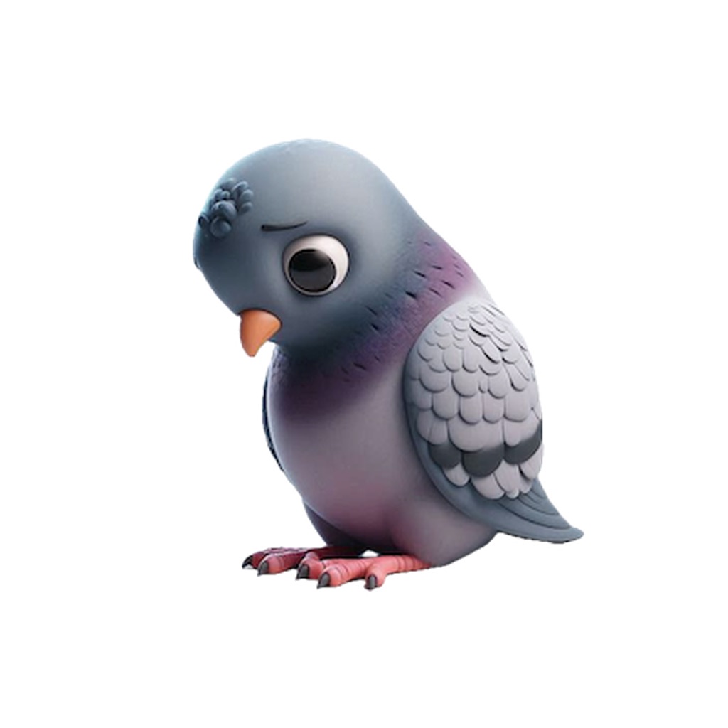 Sad Pigeon Stickers app icon captured 2026-08-11
