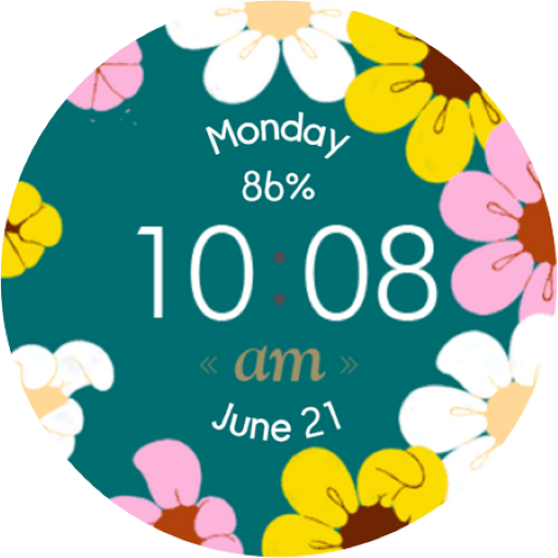 Flower: Animated Watch Face Google Play icon captured 2026-08-13