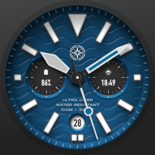 ULTRA Diver watch face Google Play icon captured 2026-08-13