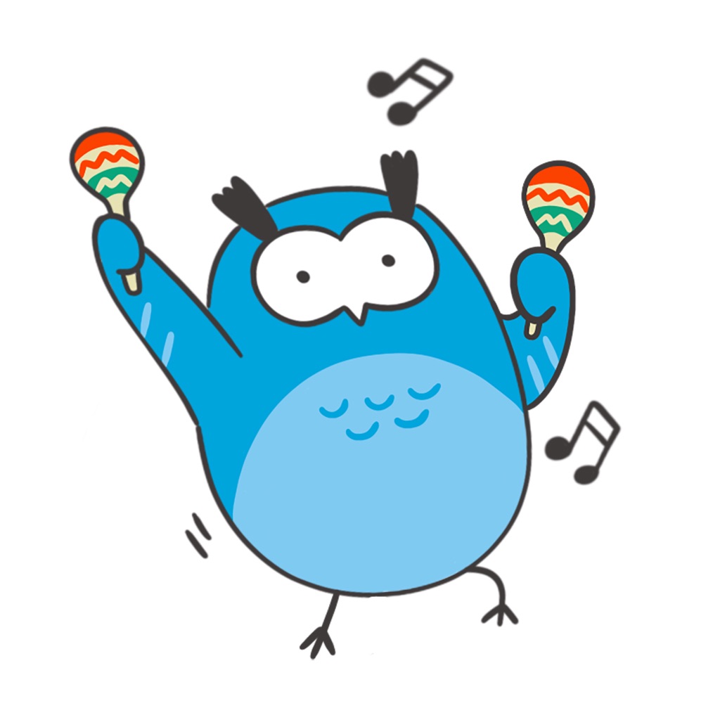 Friendly Owl Animated Sticker app icon