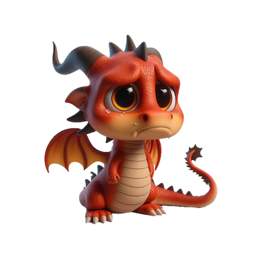 Sad Dragon Stickers app icon captured 2026-08-11
