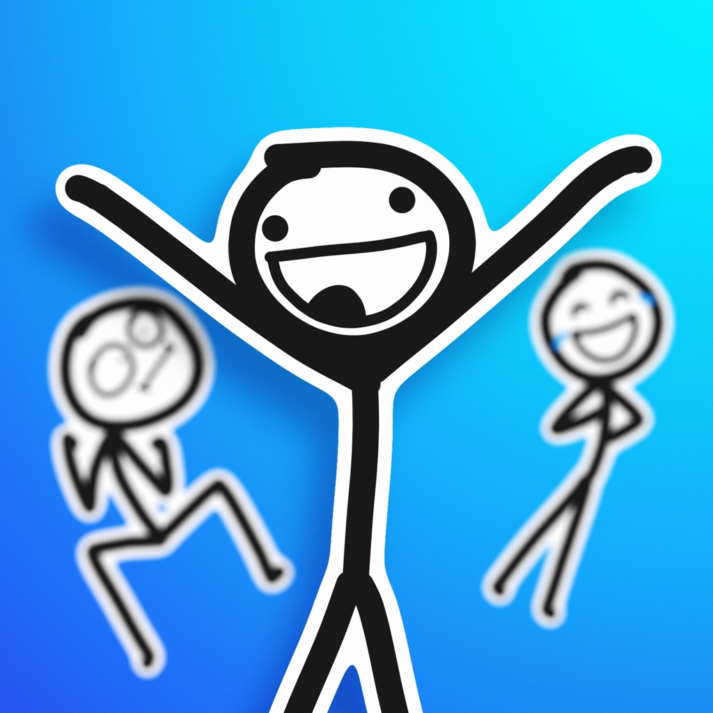 Stick Man Stickers Pack app icon