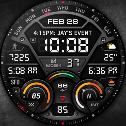 MD214 Digital Watch Face Google Play icon captured 2026-08-12