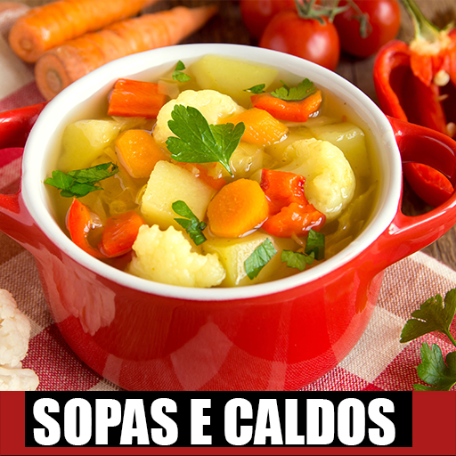 Receitas de sopas e caldos Google Play icon captured 2026-08-15