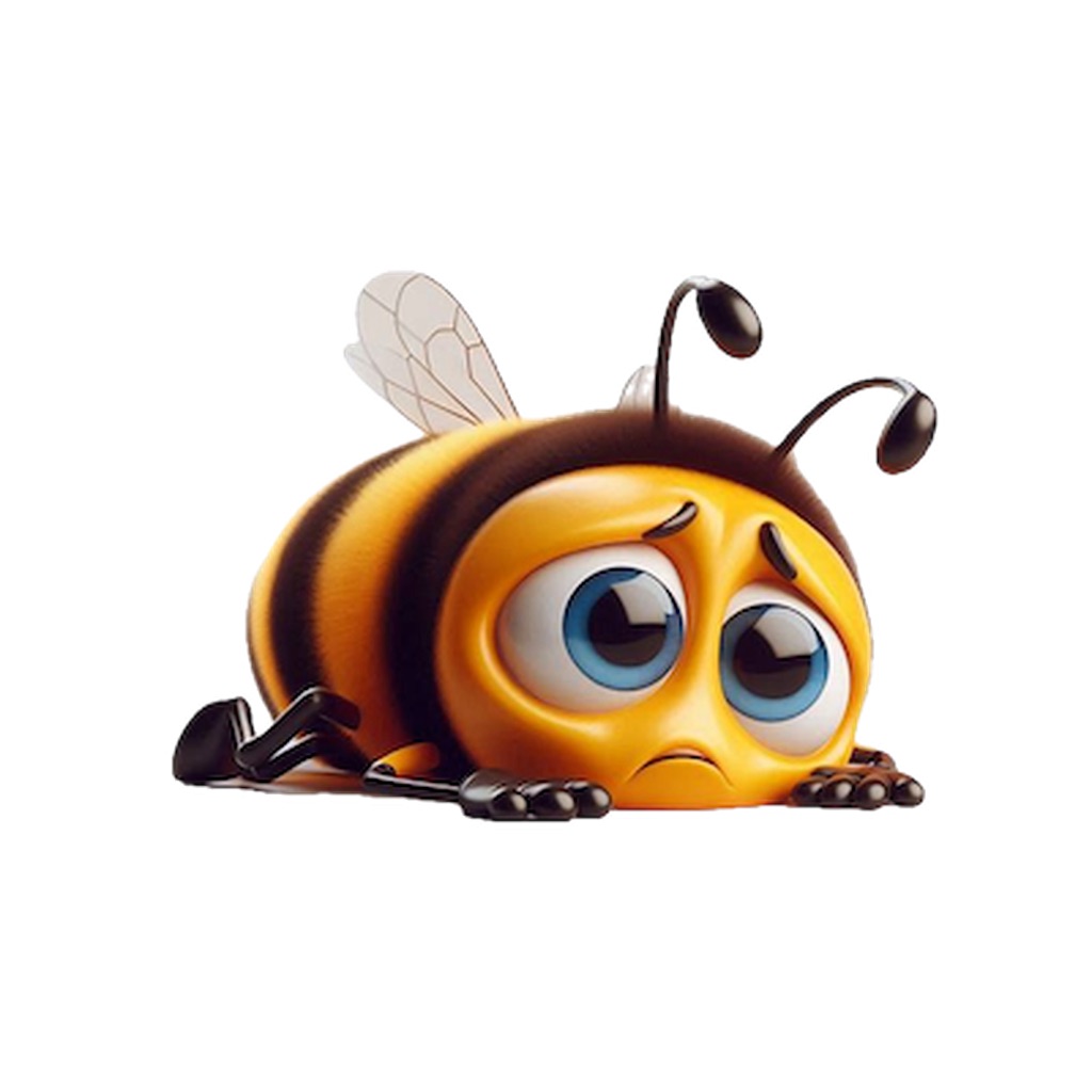 Sad Bee Stickers app icon