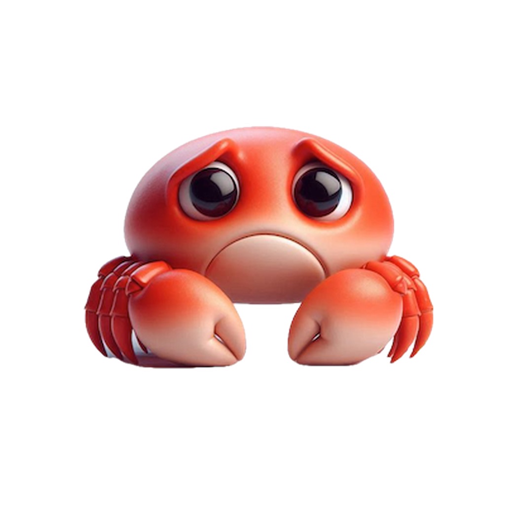 Sad Crab Stickers app icon