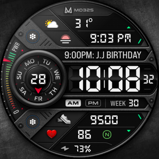 MD325 Digital Sport Watch Face Google Play icon captured 2026-08-13