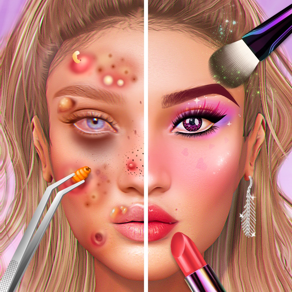 ASMR Makeup Fun: Makeover Game app icon captured 2026-08-14