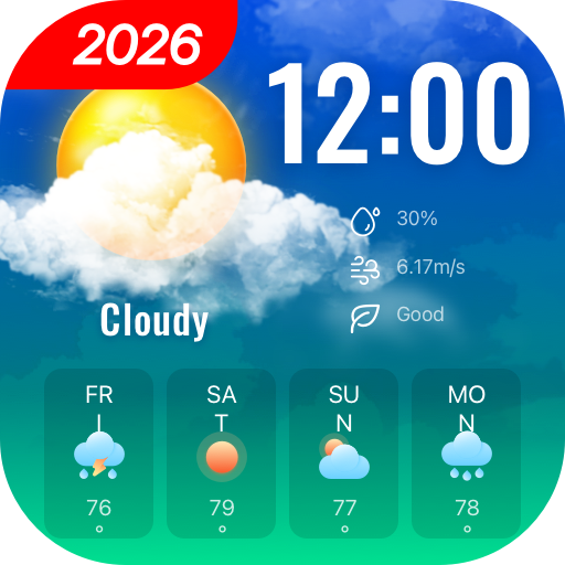 Local Weather: Live & Hourly Google Play icon captured 2026-08-12