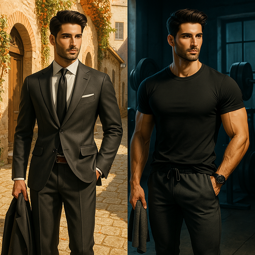Terno masculino fotomontagem Google Play icon captured 2026-08-15