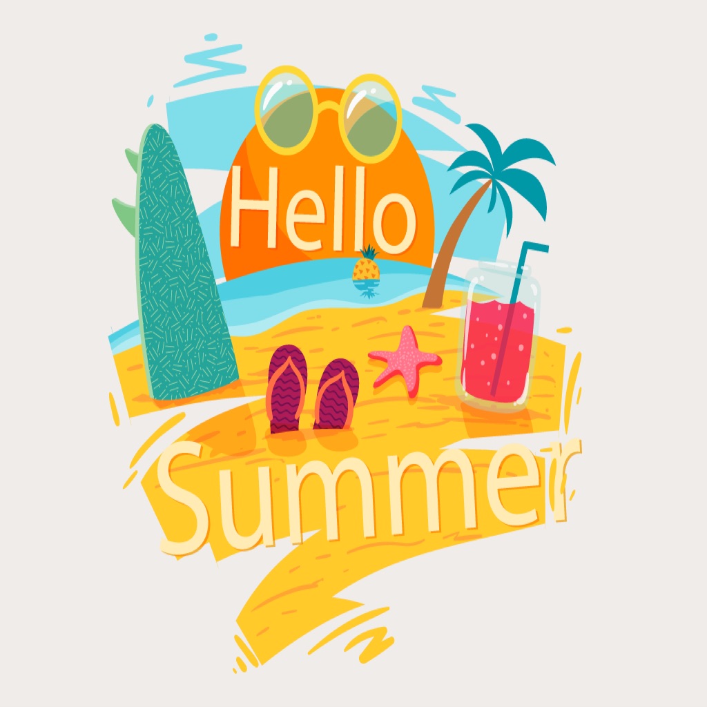 Hello Summer Stickers Pack app icon captured 2026-08-12