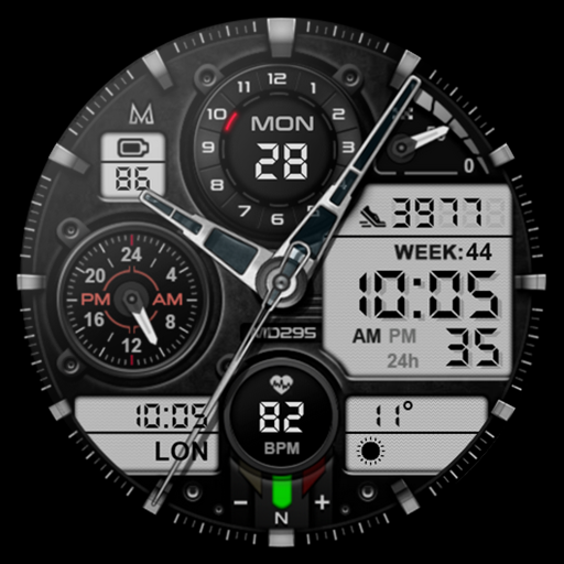 MD295 Analog watch face Google Play icon captured 2026-08-14
