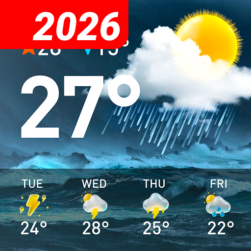 Weather Forecast, Live Radar Google Play icon captured 2026-08-12