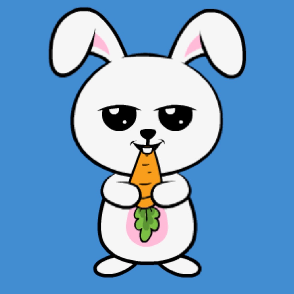 Fluffy Bunny Dancing Stickers app icon captured 2026-08-11