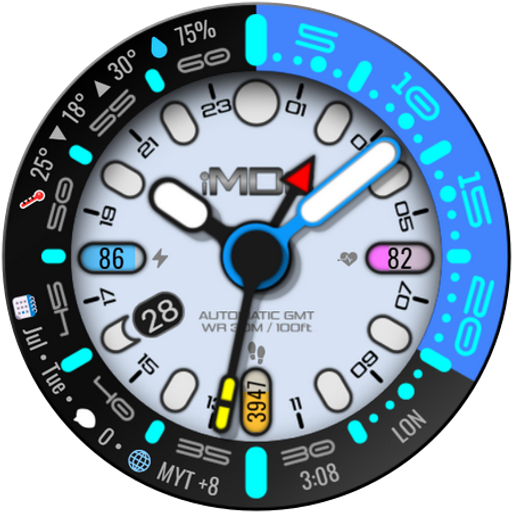 iMDC 075 AUTO GMT WATCH FACE Google Play icon captured 2026-08-14