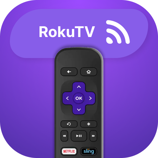Controle remoto Roku TV Google Play icon captured 2026-08-14