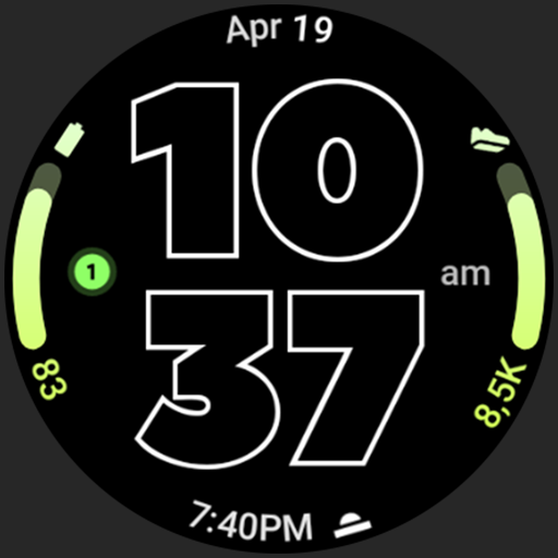 Outlined Watch Face Google Play icon captured 2026-08-12