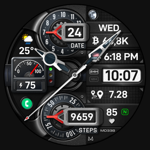 MD338 Hybrid watch face Google Play icon captured 2026-08-14