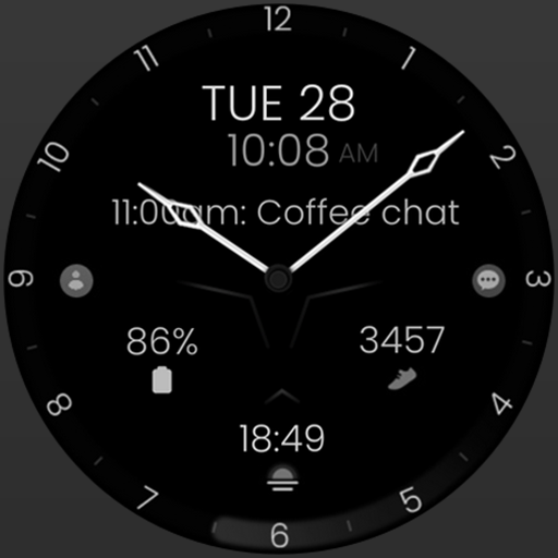 Minimal Black v30 Watch Face Google Play icon captured 2026-08-13